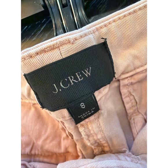 J.Crew Womens Pink Salmon Cotton Blend Chino Shorts Size 8 - Picture 3 of 3
